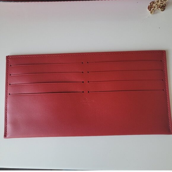 LOUIS VUITTON 3 Piece Set Red Felice Monogram Pochette - Picture 7 of 15